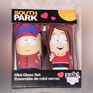 Zak South Park Valentine 2oz Mini Shot Glass Set 4 pack 2022 Kenny Butters Stan
